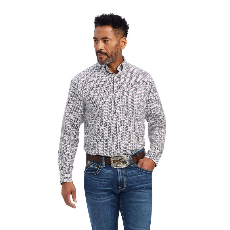 Ariat Hemden Herren - Finleigh Classic Fit Weiß ( BORXU-2571 )